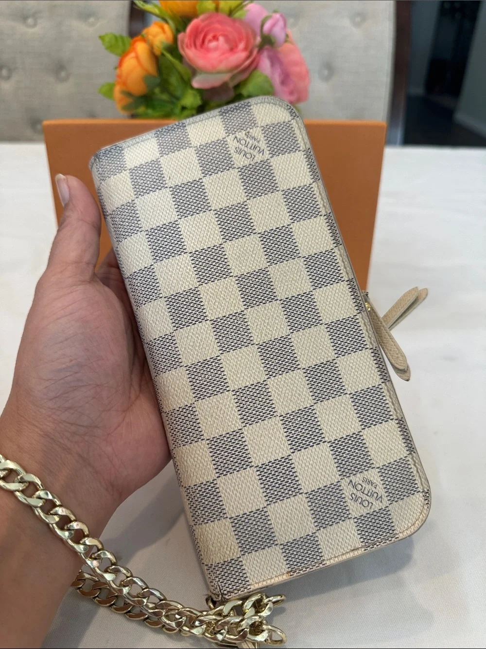 Authentic Louis Vuitton Insolite Azure Wallet with box